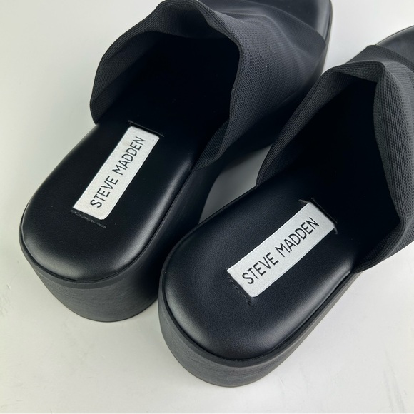 Steven madden slinky30 platform sandals size 38 black made in Italy - Picture 13 of 16